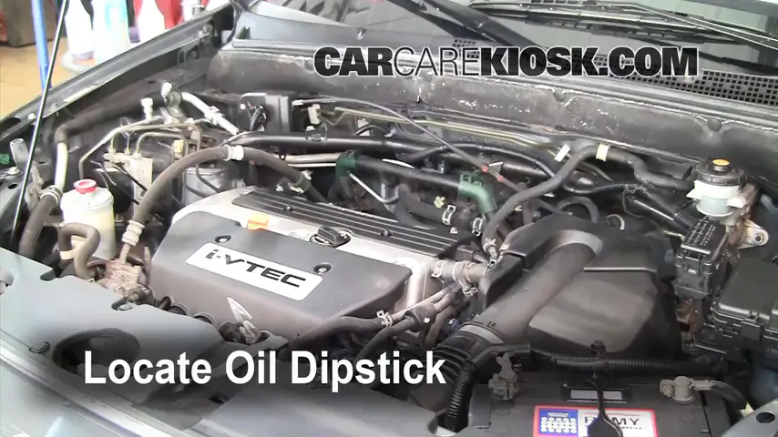 2006 Honda CR-V SE 2.4L 4 Cyl. Oil Check Oil Level